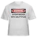 Warning: Affenpinscher with an attitude Youth T-Shirt (for Kids) Various Colors Available