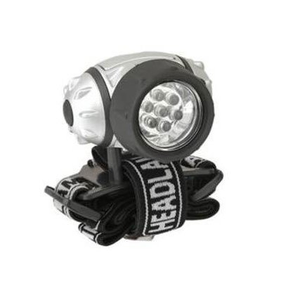 Stirnlampe Kopflampe Stirnleuchte 7 LED 3-stufig