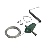 30m x 4mm Plastic Zip Wire Trolly with Seat Cable Ride Kit