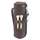 Baekgaard Men's Luggage Golf Ball Caddy- Tobacco Brown
