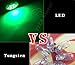 YITAMOTOR 20 PCS T10 Wedge 8-SMD Green LED Light bulbs W5W 2825 158 192 168 194