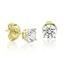 14k Yellow Gold Round Brilliant Cut Diamond Stud Earrings (HI, SI-I, 0.25 carat)