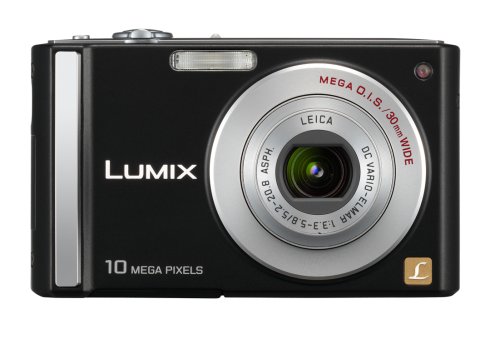 Panasonic Lumix DMC-FS20K 10MP Digital Camera with 4x Wide Angle MEGA Optical Image Stabilized Zoom (Black)