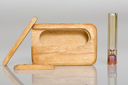 Handcrafted Mini Cigarette Box Yellow Wood