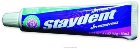 (EA) Staydent Denture Adhesive Cream 2.4oz Tube