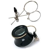 3.3X Double Loupe Glass Clip On Eyeglass Cheap Tools