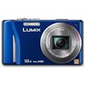 Panasonic Lumix DMC-TZ22EG-A Digitalkamera (14 Megapixel, 16-fach opt. Zoom, 7,5 cm (3 Zoll) Touch LC-Display, GPS, Full HD, 3D, bildstabilisiert) blau
