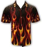 NEW Classic Flames Biker Hot Rod Shirt, Dragonfly by 