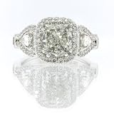 3.36ct Cushion Cut Diamond Engagement Anniversary Ring