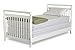 DaVinci Emily 2-in-1 Convertible Mini Crib and Twin Bed in White, Greenguard Gold Certified