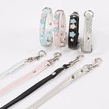 Hundehalsband Hundeleine Hunde Halsband Leine Blumen 802 / 800-110 SET, Halsband Länge:27cm; Halsband Farbe:silber