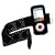 Premium Black Adjustable Wrist Armband Sports Gym Carrying Case Cover for Apple Ipod Nano Chromatic 8GB 16GB 4G 4th Generation