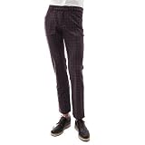 Doublju Mens Casual Slim Straight Plaid Pants (JA02)