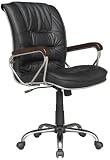 MODERN CREAM LEATHER OFFICE CHAIR