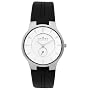 Skagen Men's Black Leather Watch #433LSLC