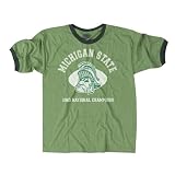 Michigan State Spartans NCAA 1965 Short Sleeve Ringer