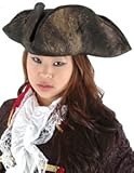 IMAGE OF Scallywag Pirate Hat (Brown) Adult Accessory