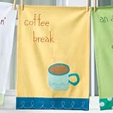 Coffee Break Vintage Dishtowel