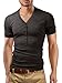 Grin&Bear Slim Fit Cardigan, Short Sleeve, Charcoal, S, GB110