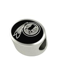Washington Redskins NFL Jewelry and Bead Fits Most European Style Bracelets. High Quality Bead in Stock for Immediate Shipping