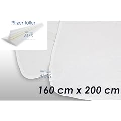 SET MSS� Ritzenf�ller / Liebesbr�cke + Molton Matratzenauflage 160x200