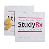 StudyRx - Mental Performance Enhancer (Pack of 12) Focus. Energize. Excel. All New 'Smart' Study Supplement to Boost Focus and Energy