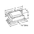 Howard M1/9CFN-120 - 1 Lamp Ballast for 7 or 9 Watt Twin Tube Fluorescent Light Bulbs