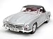 1955 Mercedes Benz 190SL diecast model car 1:18 scale die cast by Welly - Silver 19841H