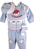 Duck Duck Goose Newborn Boys Fall/Winter Blue 6 PC Lil Slugger Pant Set-0-3 Months