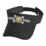 Finis Water Polo Black Visor with Skull and Bones Emblem