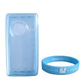 Flip Mino HD 2nd generation TPU Silicone Blue Skin + Wristband