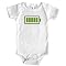 Small Roar white Fully Charged S/S Bodysuit - 6/12M