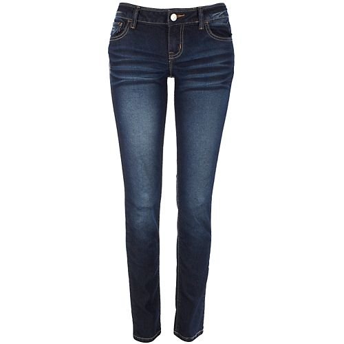 Black Crystal Basic 5 Pocket Skinny Jeans