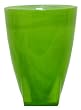Colorful Art Glass Lime Green Vase with Square Base 7 1/4" x 5 1/2"