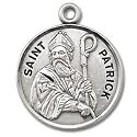 St. Patrick - Sterling Silver Medal (20" Chain)