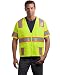 CornerStone Men's Big ANSI Class 3 Dual-Color Safety Zipper Vest, Safety Orange/Safety Yellow, Medium