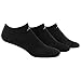 adidas womens Cushioned No Show Socks (3-Pair), Black/ Black, Medium