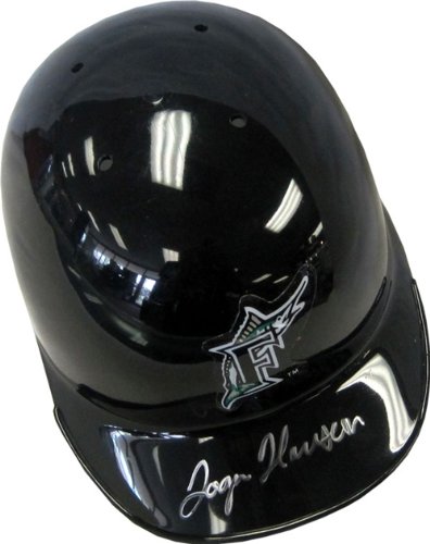Logan Morrison Autographed/Hand Signed Florida Marlins Mini Helmet