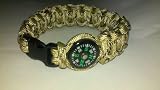 Paracord Survival Bracelet with 20mm Compass Desert Camouflage 8 Inches (by Perpetual Revolution)