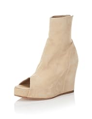 Ann Demeulemeester Womens Open-Toe Covered Wedge Boot, Nude, 39 M EU/9 M US (111-2817-298)