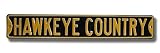 Hawkeye Country Sign 6 X 36 Iowa Hawkeyes Steet Sign