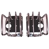 1976-2006 Jeep Wrangler & CJ Stainless Steel Euro_-Guard Taillight Cover by Rugged Ridge
