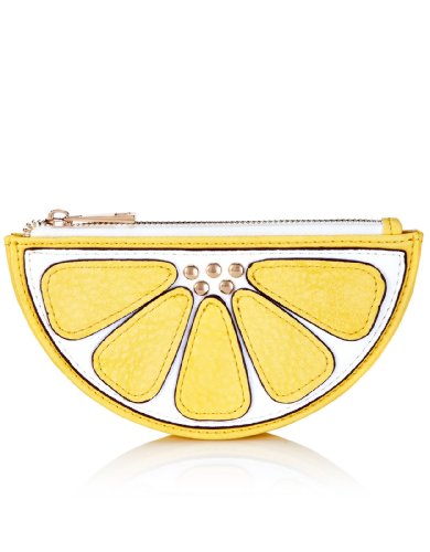 Accessorize Womens Lila Lemon Zip Top Purse
