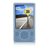 yooZoo Silicone Skin Case with Workout Armband for Microsoft Zune Dragon 80GB - Horizon Blue