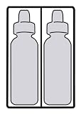 JL Childress Pack 'N Protect Tote for Glass Bottles and Jars, Black