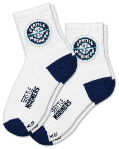 MLB Seattle Mariners Men's Quarter Socks (2 Pack)