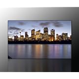 Wandbild xxl(Sydney_Sunset60x100cm) Deko Bild auf Leinwand. Ausf�hrung sch�ner Kunstdruck auf echter Leinwand und Keilrahmen. Bild Motiv(Sidney Panorama Wasser Lichter blau gelb Australien Stadt Himmel Wolken)Made in Germanyvon "Nix-Art Wandbilder"