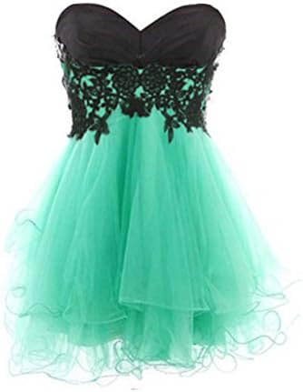 CHICVITA Womens Lovely Mini Short Bridesmaid Cocktail Tulle Dress Blue X-Small