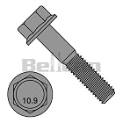 Bellcan BC-M820BF10BP DIN 6921 Class 10.9 Metric Flange Bolt Screw Black Phosphate M8-1.25 X 20 (Box of 800)