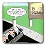 Rich Diesslins Funny Society Cartoons - Illegal Downloading of Music - Light Switch Covers - double toggle switch
